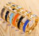 AAA Replica Hermes Clic H Bracelet Matte Enamel Gold Hardware Jewelry (2)_th.jpg